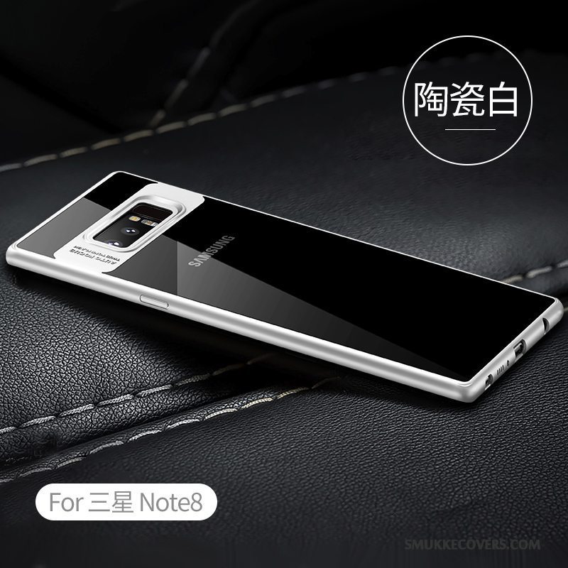 Etui Samsung Galaxy Note 8 Kreativ Gennemsigtig Telefon, Cover Samsung Galaxy Note 8 Beskyttelse Trend Sort