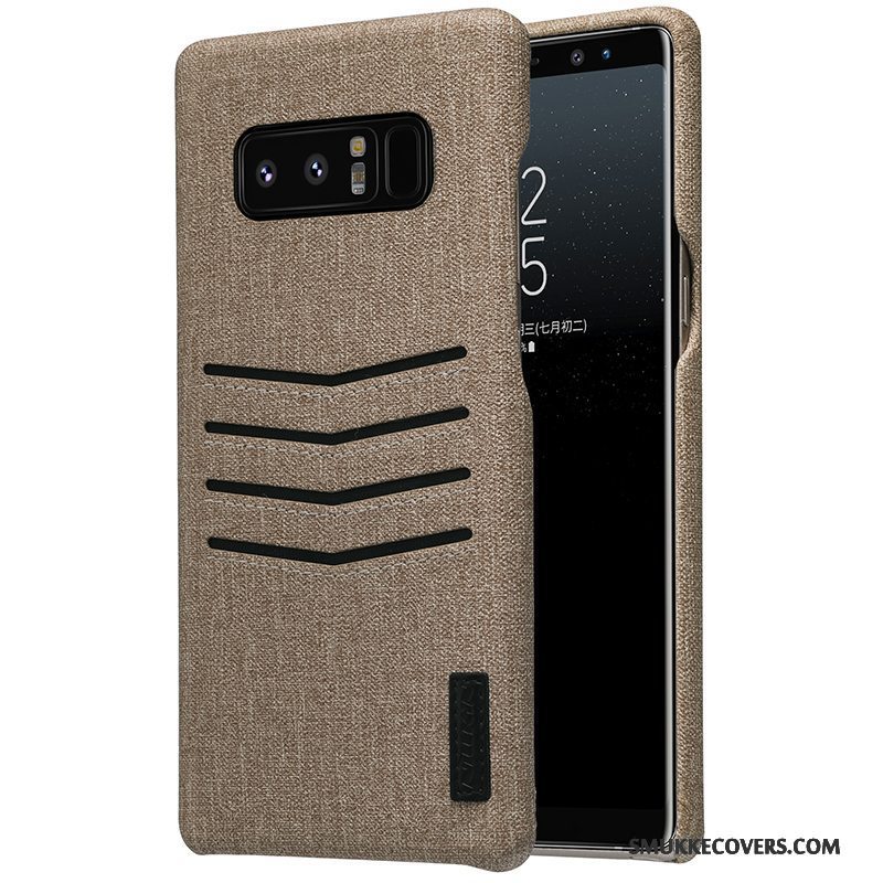 Etui Samsung Galaxy Note 8 Kreativ Kort Telefon, Cover Samsung Galaxy Note 8 Beskyttelse Anti-fald Sort