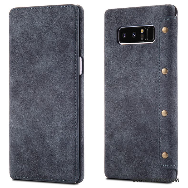 Etui Samsung Galaxy Note 8 Læder Hård Anti-fald, Cover Samsung Galaxy Note 8 Beskyttelse Telefontrend