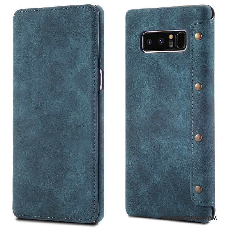 Etui Samsung Galaxy Note 8 Læder Hård Anti-fald, Cover Samsung Galaxy Note 8 Beskyttelse Telefontrend