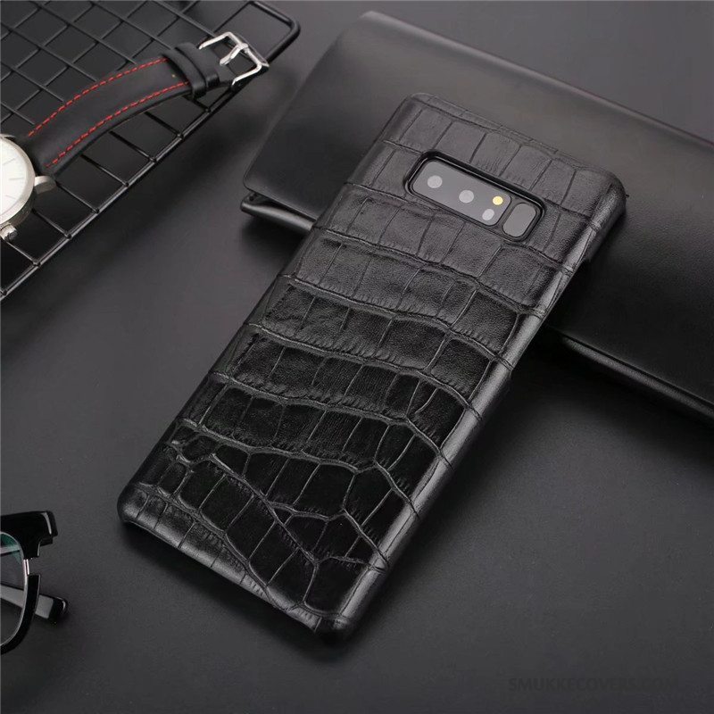 Etui Samsung Galaxy Note 8 Læder Ny Business, Cover Samsung Galaxy Note 8 Beskyttelse Anti-fald Telefon