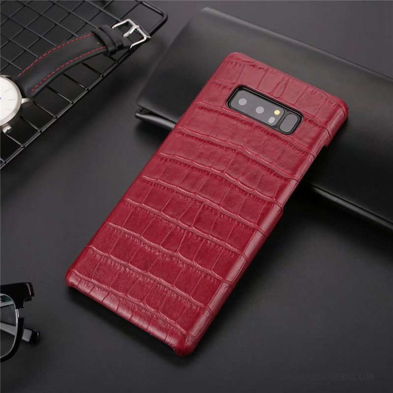 Etui Samsung Galaxy Note 8 Læder Ny Business, Cover Samsung Galaxy Note 8 Beskyttelse Anti-fald Telefon