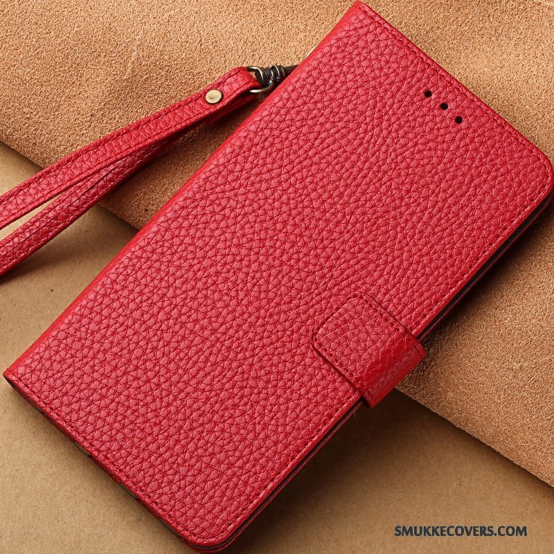 Etui Samsung Galaxy Note 8 Læder Solid Farve Lyserød, Cover Samsung Galaxy Note 8 Tasker Telefonhængende Ornamenter