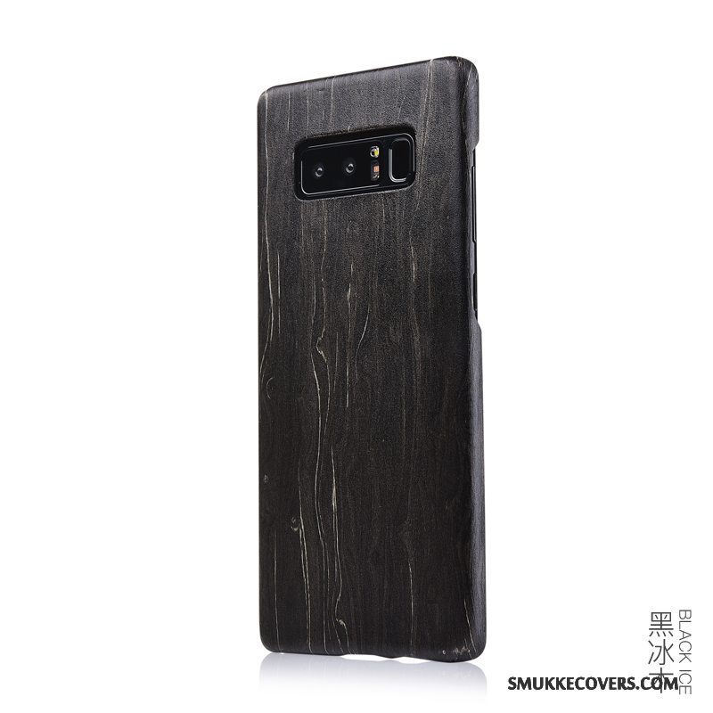 Etui Samsung Galaxy Note 8 Massivt Træ Telefontræ, Cover Samsung Galaxy Note 8 Træ Tynd