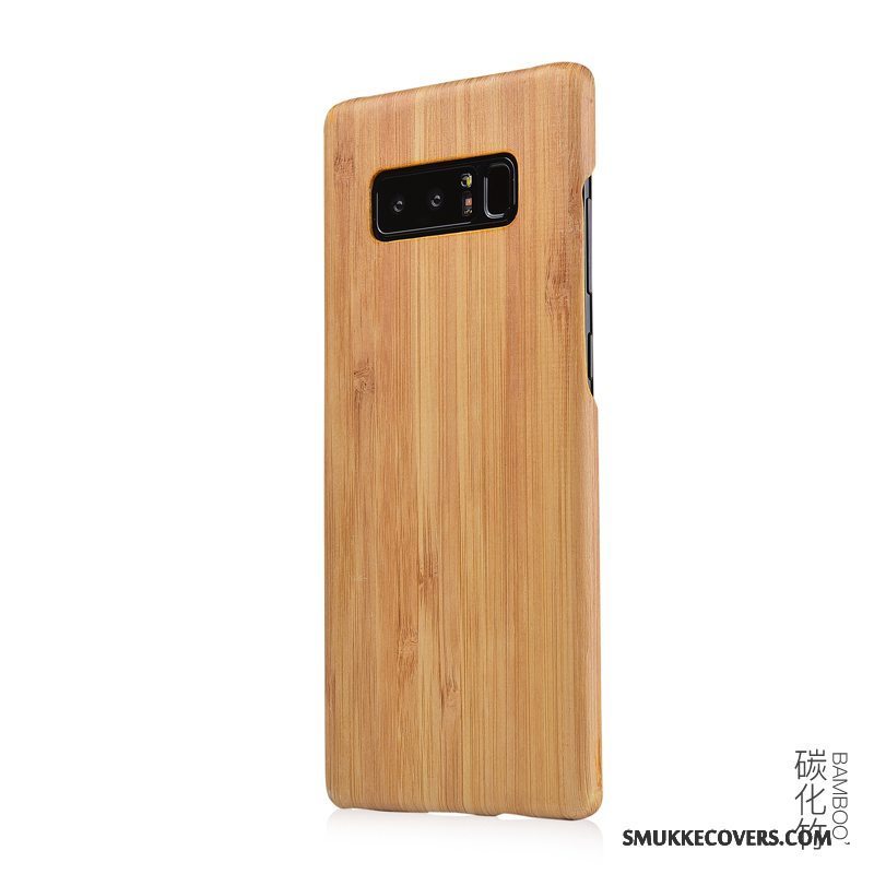 Etui Samsung Galaxy Note 8 Massivt Træ Telefontræ, Cover Samsung Galaxy Note 8 Træ Tynd