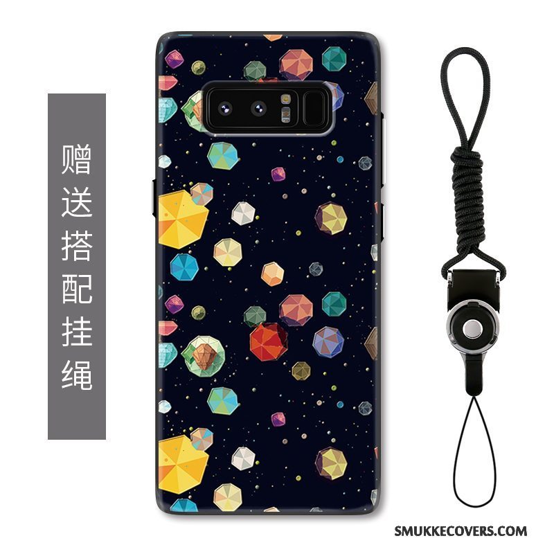 Etui Samsung Galaxy Note 8 Relief Stjerneklar Af Personlighed, Cover Samsung Galaxy Note 8 Farve Anti-fald Telefon