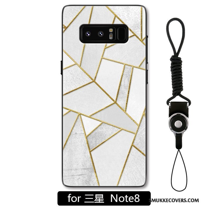 Etui Samsung Galaxy Note 8 Relief Telefonanti-fald, Cover Samsung Galaxy Note 8 Beskyttelse Af Personlighed Geometri