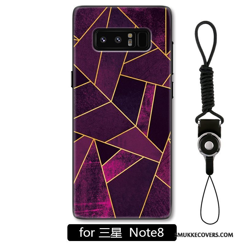 Etui Samsung Galaxy Note 8 Relief Telefonanti-fald, Cover Samsung Galaxy Note 8 Beskyttelse Af Personlighed Geometri