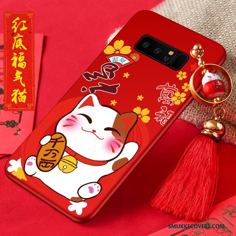 Etui Samsung Galaxy Note 8 Silikone Anti-fald Nubuck, Cover Samsung Galaxy Note 8 Cartoon Ny Telefon