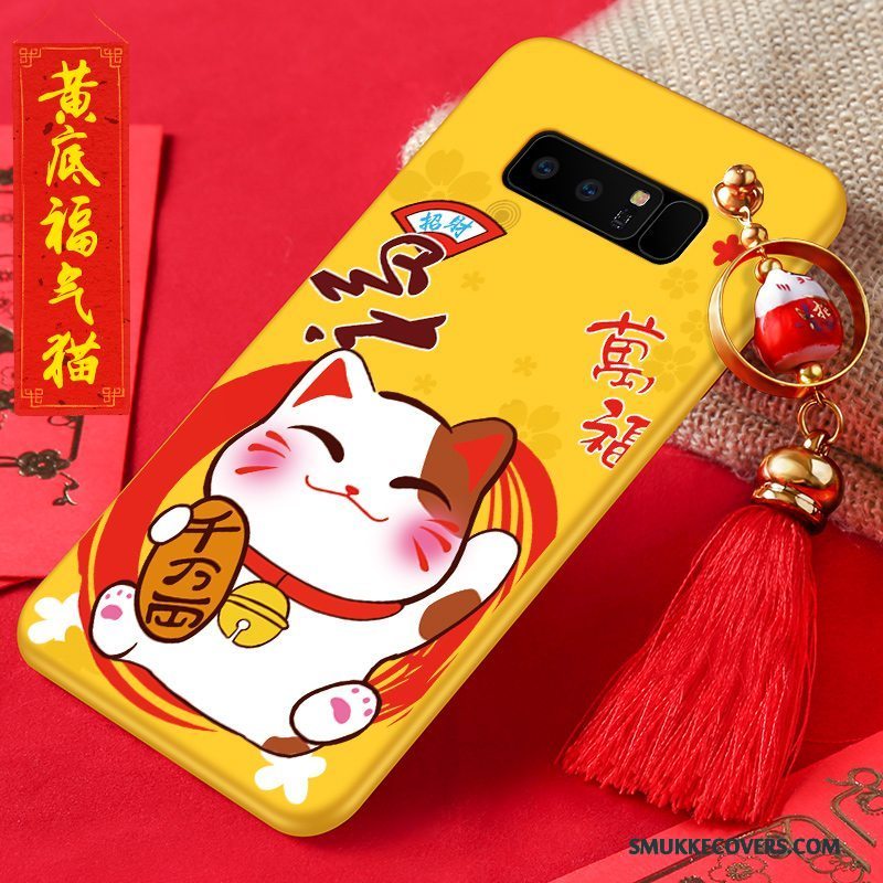 Etui Samsung Galaxy Note 8 Silikone Anti-fald Nubuck, Cover Samsung Galaxy Note 8 Cartoon Ny Telefon