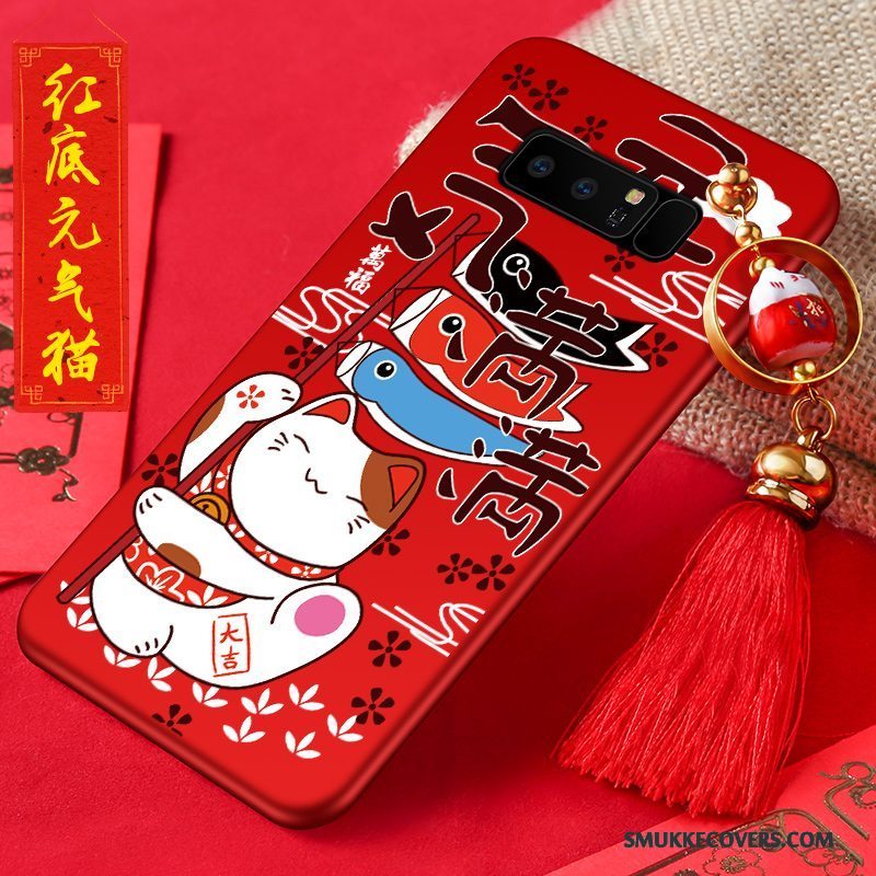 Etui Samsung Galaxy Note 8 Silikone Anti-fald Nubuck, Cover Samsung Galaxy Note 8 Cartoon Ny Telefon