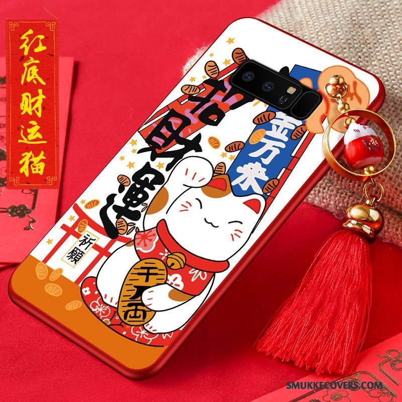 Etui Samsung Galaxy Note 8 Silikone Anti-fald Nubuck, Cover Samsung Galaxy Note 8 Cartoon Ny Telefon