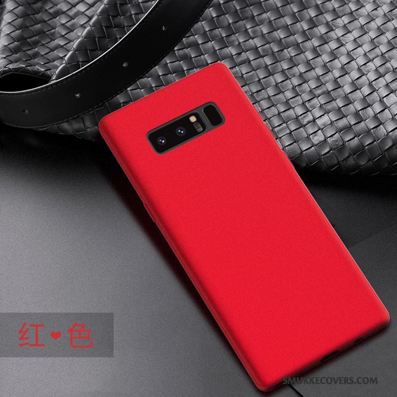 Etui Samsung Galaxy Note 8 Silikone Mønster Nubuck, Cover Samsung Galaxy Note 8 Blød Simple Anti-fald