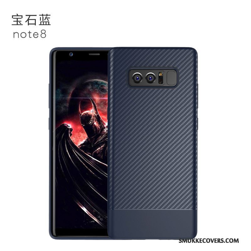 Etui Samsung Galaxy Note 8 Silikone Sort Telefon, Cover Samsung Galaxy Note 8 Beskyttelse Anti-fald Trend