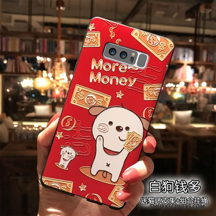 Etui Samsung Galaxy Note 8 Silikone Trend Hængende Ornamenter, Cover Samsung Galaxy Note 8 Telefonwealth