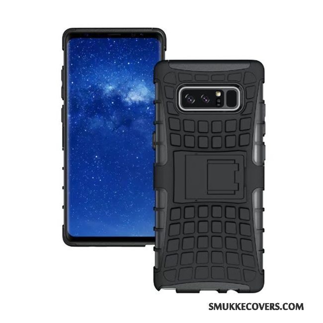 Etui Samsung Galaxy Note 8 Support Af Personlighed Telefon, Cover Samsung Galaxy Note 8 Beskyttelse Mønster Rød