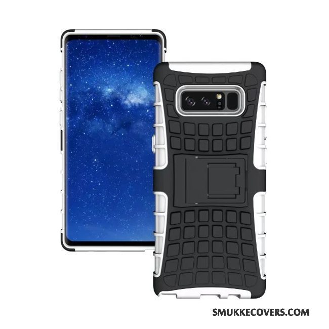 Etui Samsung Galaxy Note 8 Support Af Personlighed Telefon, Cover Samsung Galaxy Note 8 Beskyttelse Mønster Rød