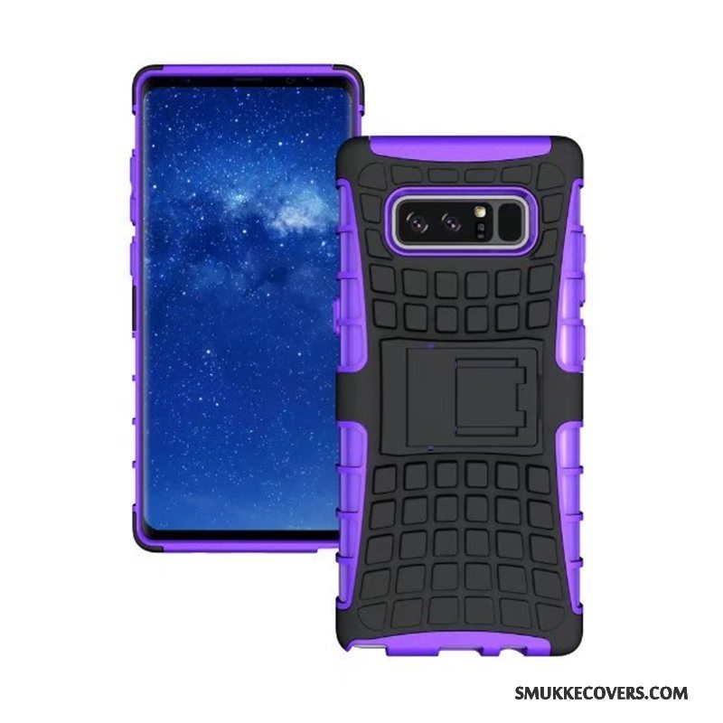 Etui Samsung Galaxy Note 8 Support Af Personlighed Telefon, Cover Samsung Galaxy Note 8 Beskyttelse Mønster Rød