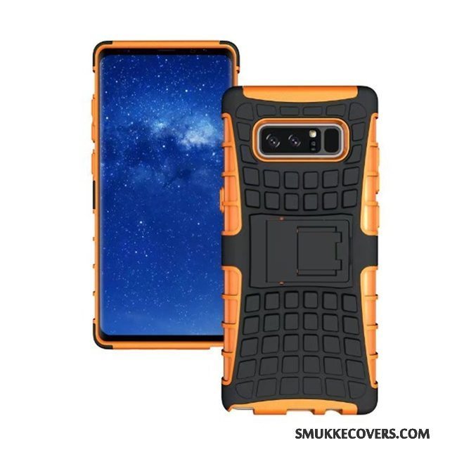 Etui Samsung Galaxy Note 8 Support Af Personlighed Telefon, Cover Samsung Galaxy Note 8 Beskyttelse Mønster Rød