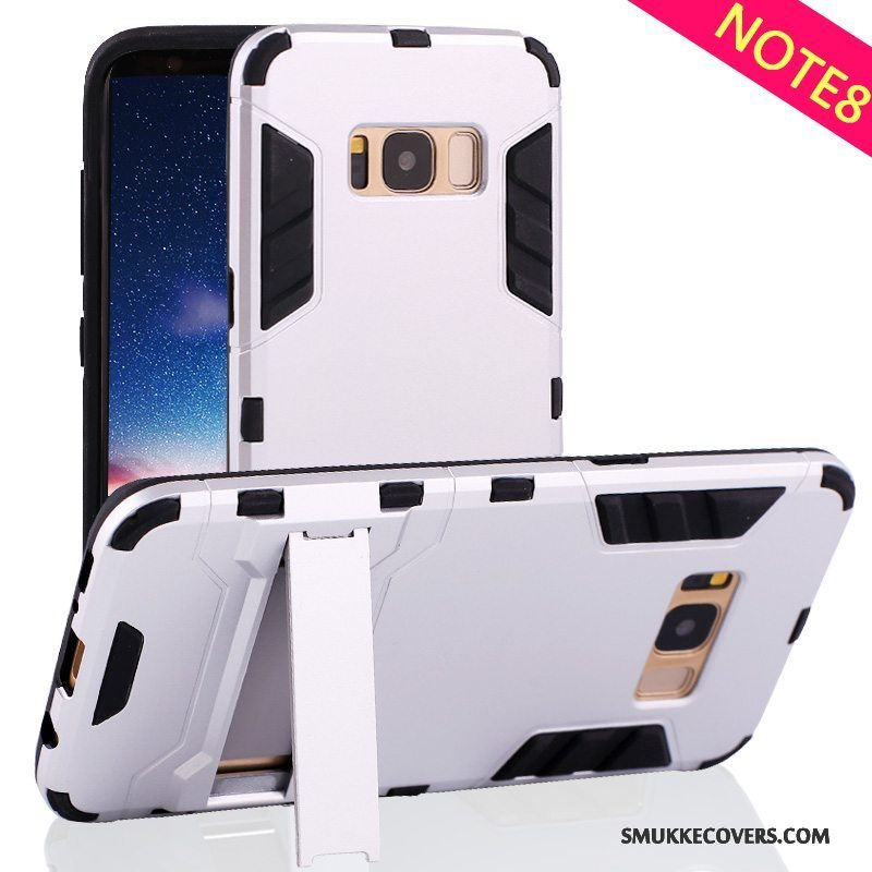 Etui Samsung Galaxy Note 8 Support Hård Telefon, Cover Samsung Galaxy Note 8 Tasker Anti-fald Guld