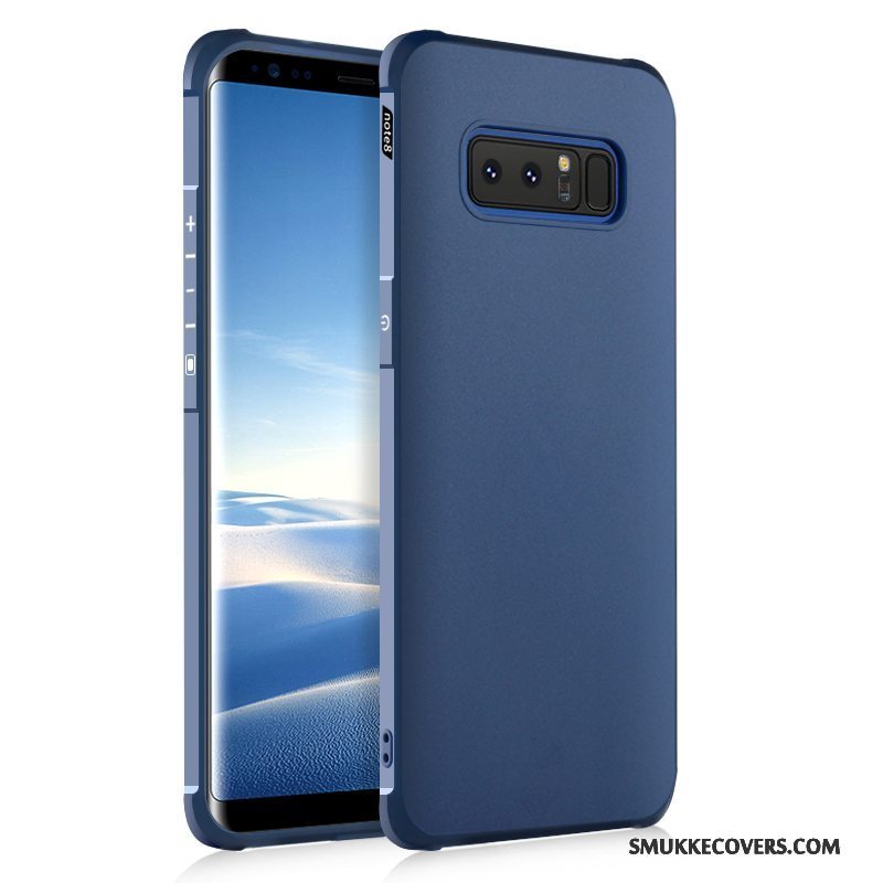 Etui Samsung Galaxy Note 8 Tasker Sort Trend, Cover Samsung Galaxy Note 8 Silikone Anti-fald Telefon