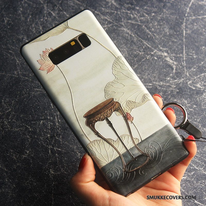 Etui Samsung Galaxy Note 8 Tasker Tynd Grøn, Cover Samsung Galaxy Note 8 Beskyttelse Anti-fald Telefon