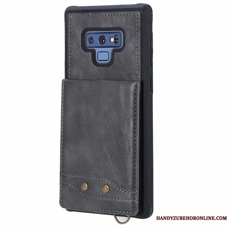 Etui Samsung Galaxy Note 9 Blød Kort Telefon, Cover Samsung Galaxy Note 9 Tasker Gul Hængende Ornamenter