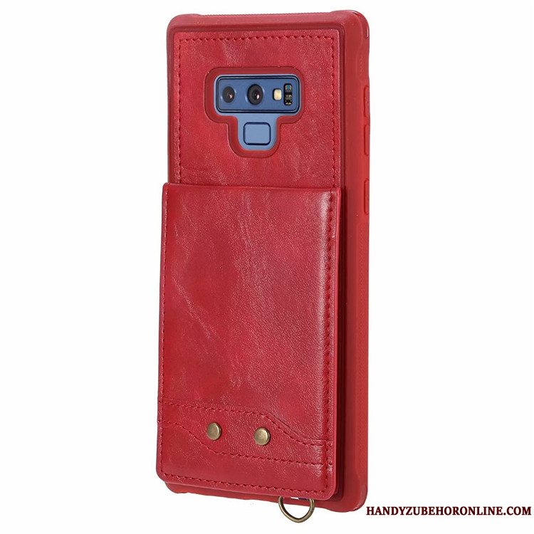 Etui Samsung Galaxy Note 9 Blød Kort Telefon, Cover Samsung Galaxy Note 9 Tasker Gul Hængende Ornamenter