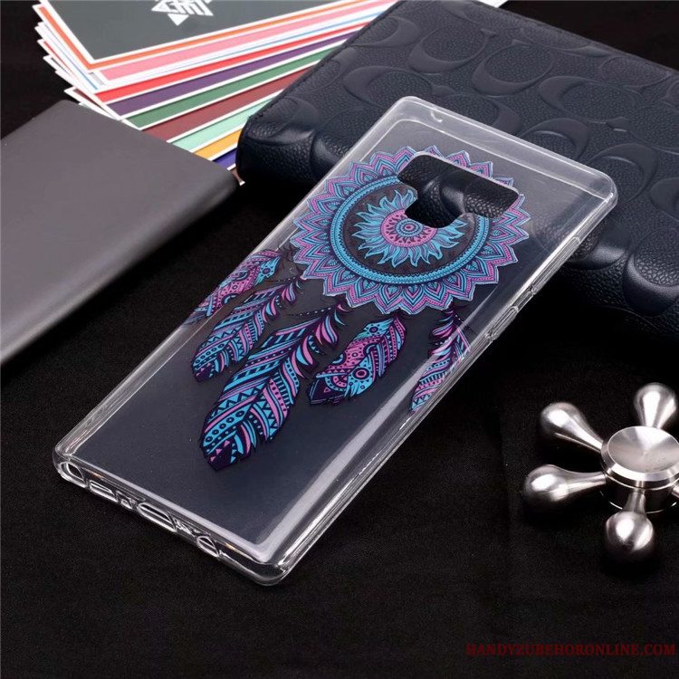 Etui Samsung Galaxy Note 9 Blød Lyserød Af Personlighed, Cover Samsung Galaxy Note 9 Beskyttelse Høj Anti-fald