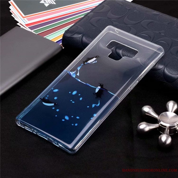 Etui Samsung Galaxy Note 9 Blød Lyserød Af Personlighed, Cover Samsung Galaxy Note 9 Beskyttelse Høj Anti-fald