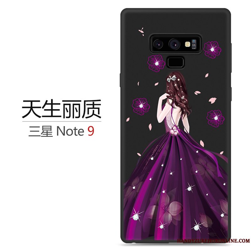 Etui Samsung Galaxy Note 9 Blød Ny Anti-fald, Cover Samsung Galaxy Note 9 Beskyttelse Lilla Telefon