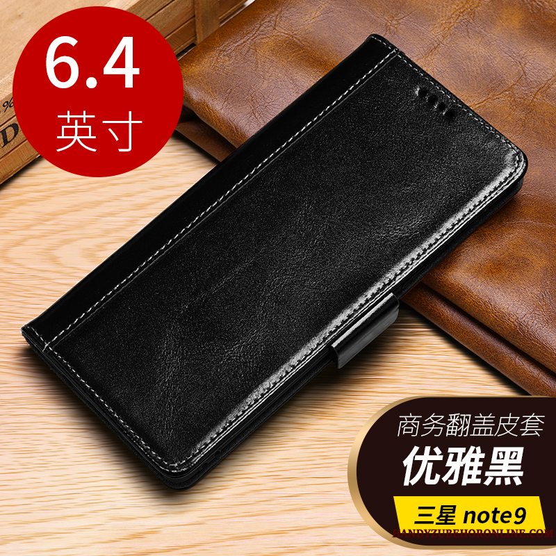 Etui Samsung Galaxy Note 9 Folio Anti-fald Business, Cover Samsung Galaxy Note 9 Tasker Vinrød