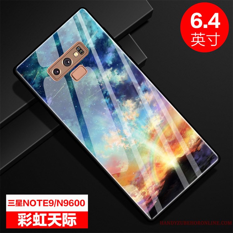 Etui Samsung Galaxy Note 9 Kreativ Anti-fald Grøn, Cover Samsung Galaxy Note 9 Beskyttelse Glas Telefon