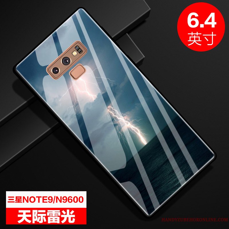 Etui Samsung Galaxy Note 9 Kreativ Anti-fald Grøn, Cover Samsung Galaxy Note 9 Beskyttelse Glas Telefon