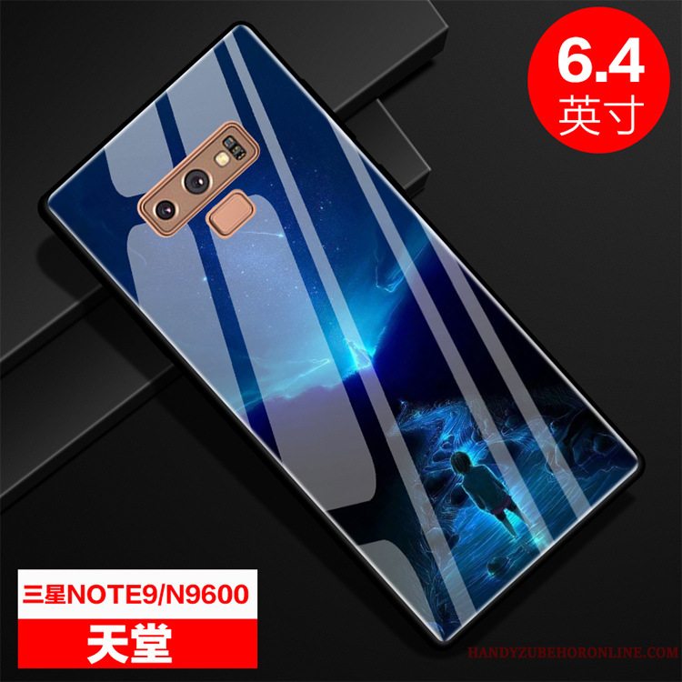 Etui Samsung Galaxy Note 9 Kreativ Anti-fald Grøn, Cover Samsung Galaxy Note 9 Beskyttelse Glas Telefon