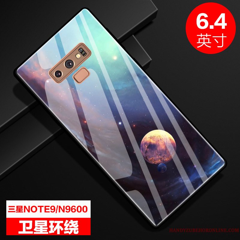 Etui Samsung Galaxy Note 9 Kreativ Anti-fald Grøn, Cover Samsung Galaxy Note 9 Beskyttelse Glas Telefon