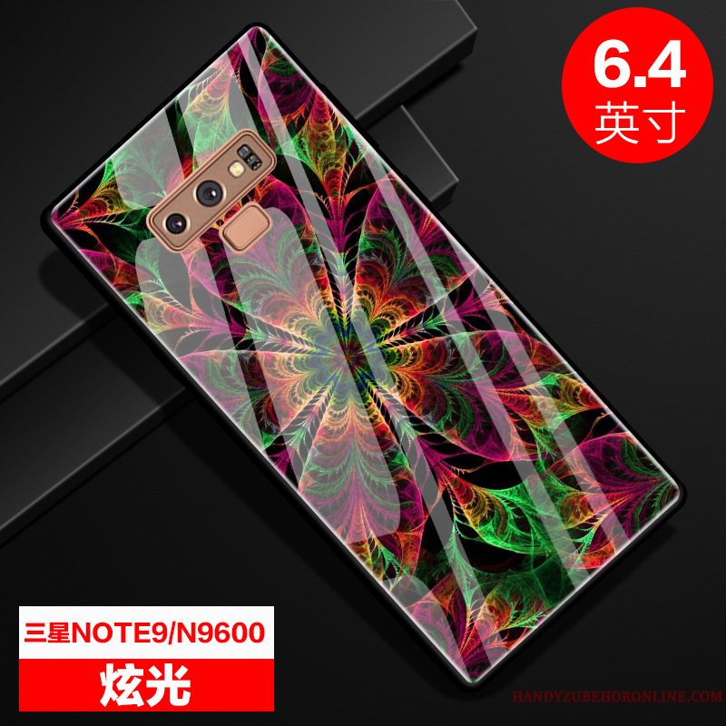 Etui Samsung Galaxy Note 9 Kreativ Anti-fald Grøn, Cover Samsung Galaxy Note 9 Beskyttelse Glas Telefon