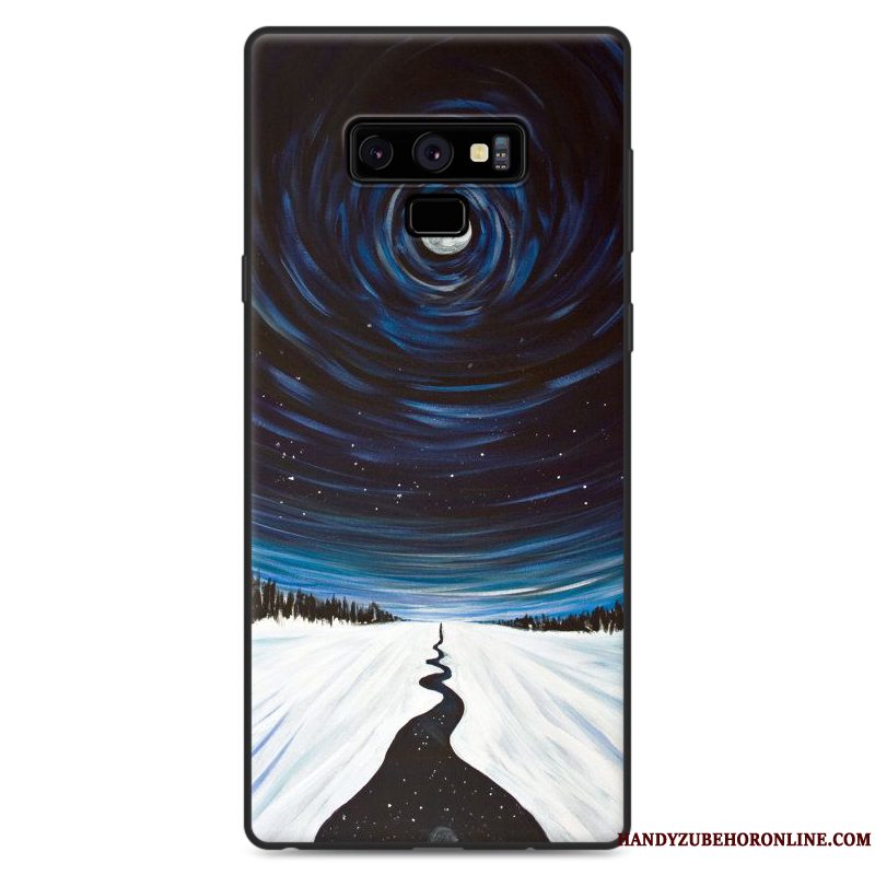 Etui Samsung Galaxy Note 9 Kreativ Lilla Telefon, Cover Samsung Galaxy Note 9 Beskyttelse Af Personlighed Ny