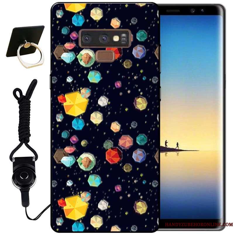 Etui Samsung Galaxy Note 9 Relief Lyserød Vind, Cover Samsung Galaxy Note 9 Tasker Anti-fald Telefon