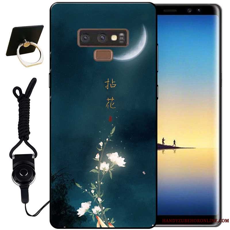 Etui Samsung Galaxy Note 9 Relief Lyserød Vind, Cover Samsung Galaxy Note 9 Tasker Anti-fald Telefon