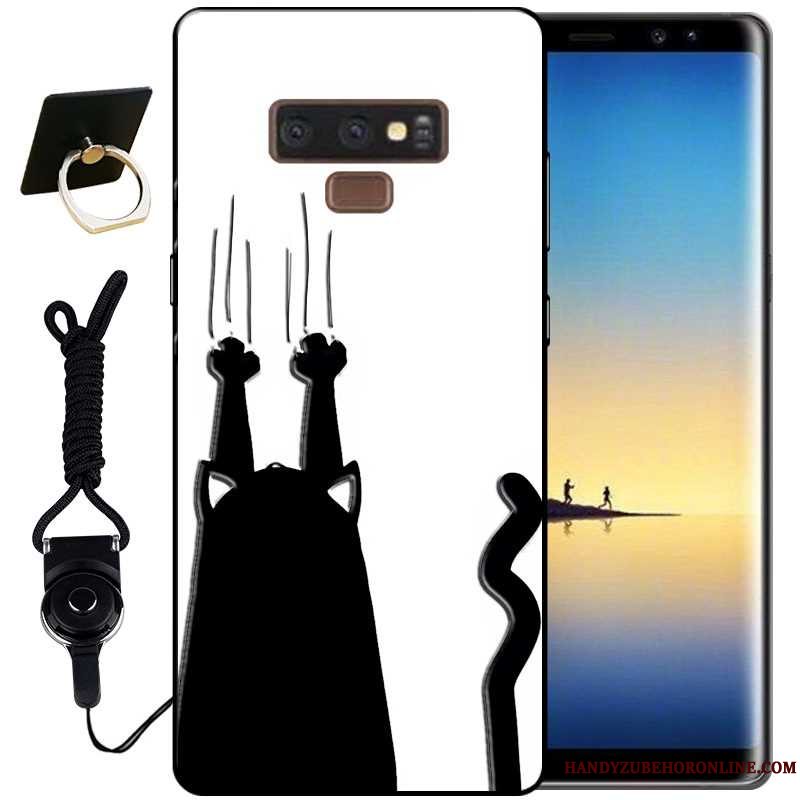 Etui Samsung Galaxy Note 9 Relief Lyserød Vind, Cover Samsung Galaxy Note 9 Tasker Anti-fald Telefon