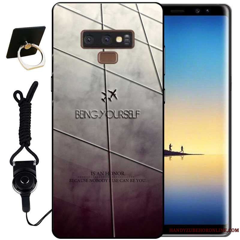 Etui Samsung Galaxy Note 9 Relief Lyserød Vind, Cover Samsung Galaxy Note 9 Tasker Anti-fald Telefon