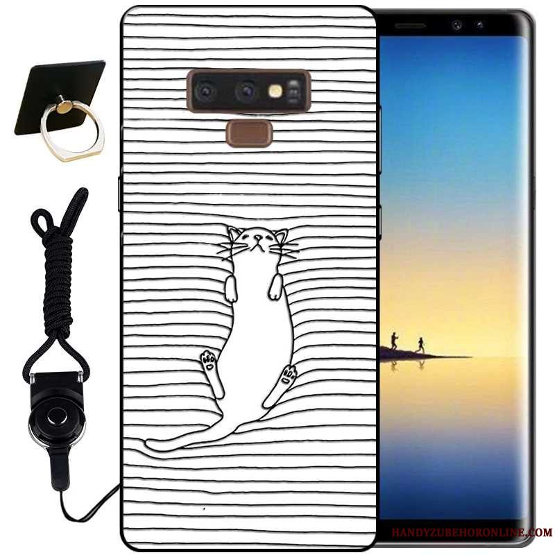 Etui Samsung Galaxy Note 9 Relief Lyserød Vind, Cover Samsung Galaxy Note 9 Tasker Anti-fald Telefon