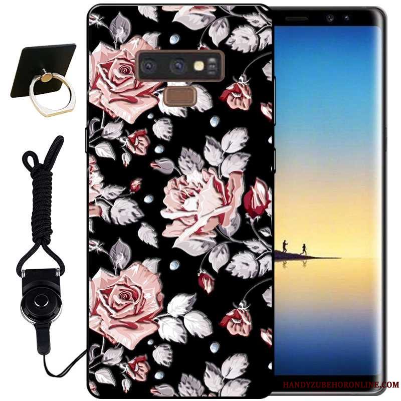 Etui Samsung Galaxy Note 9 Relief Lyserød Vind, Cover Samsung Galaxy Note 9 Tasker Anti-fald Telefon