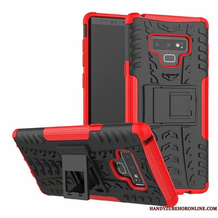 Etui Samsung Galaxy Note 9 Support Rød Mønster, Cover Samsung Galaxy Note 9 Beskyttelse Anti-fald Af Personlighed