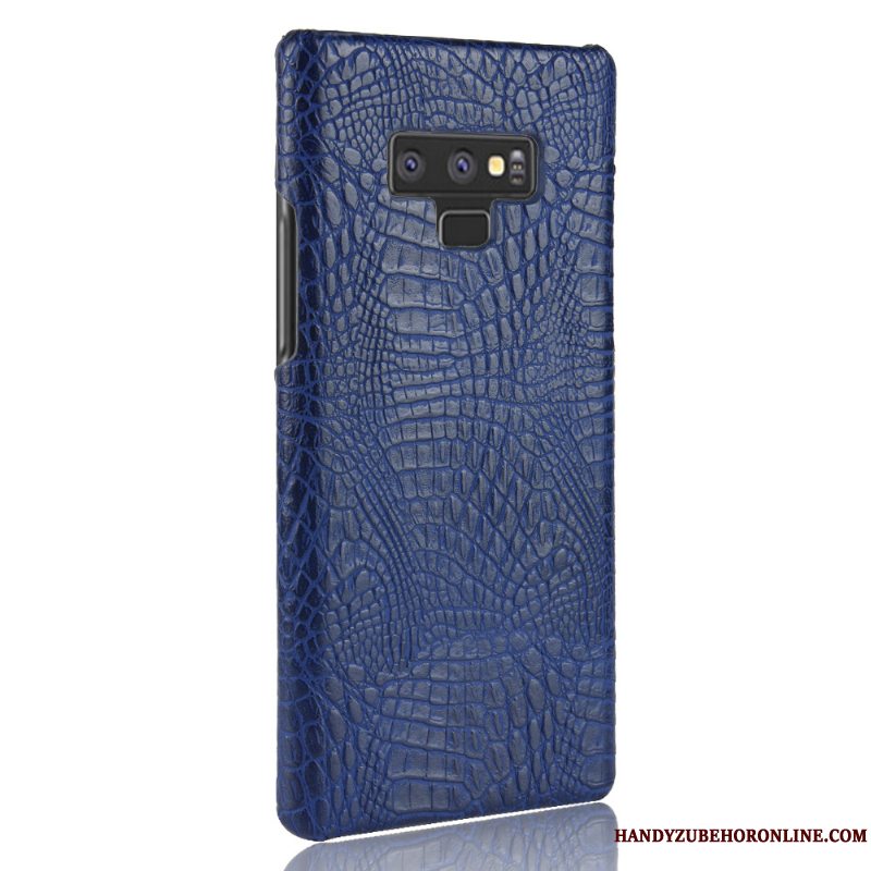 Etui Samsung Galaxy Note 9 Tasker Hård Telefon, Cover Samsung Galaxy Note 9 Beskyttelse Nubuck Rød