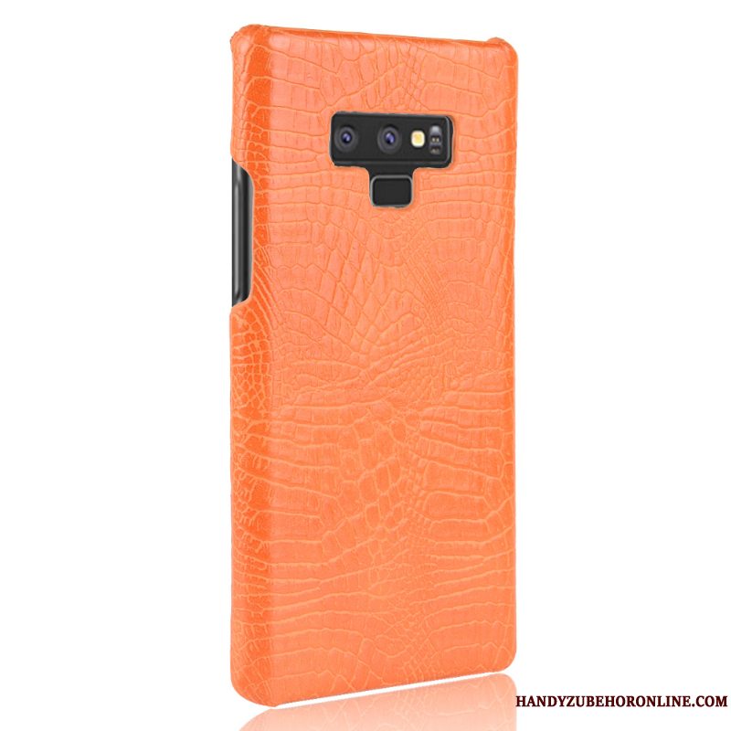 Etui Samsung Galaxy Note 9 Tasker Hård Telefon, Cover Samsung Galaxy Note 9 Beskyttelse Nubuck Rød