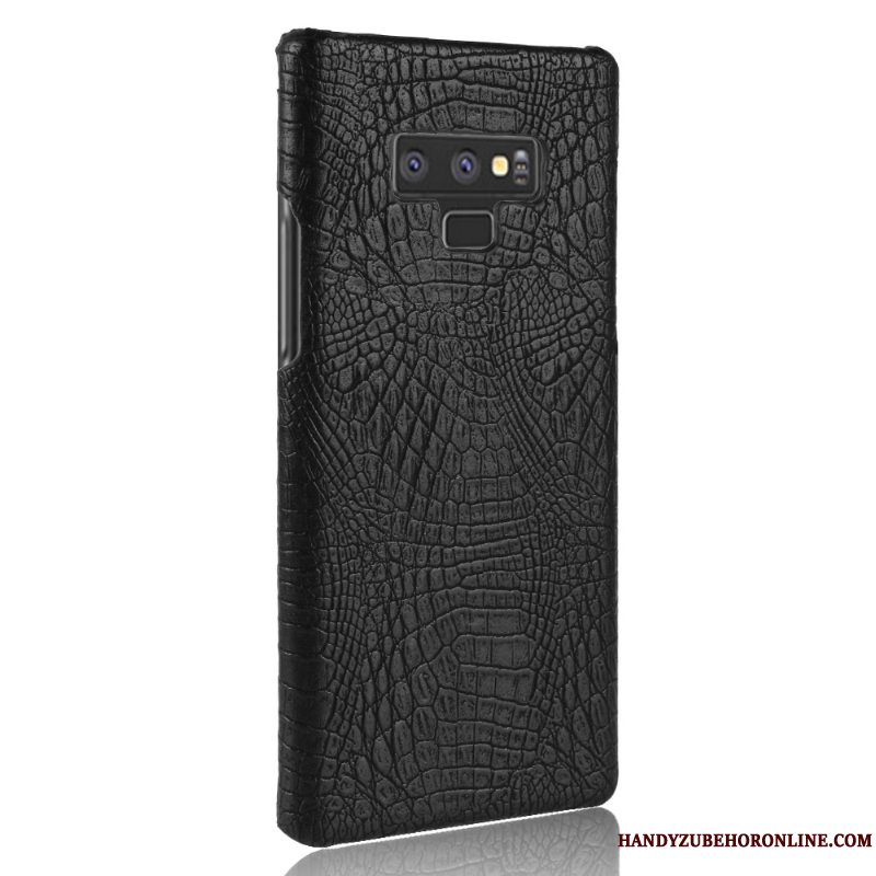 Etui Samsung Galaxy Note 9 Tasker Hård Telefon, Cover Samsung Galaxy Note 9 Beskyttelse Nubuck Rød