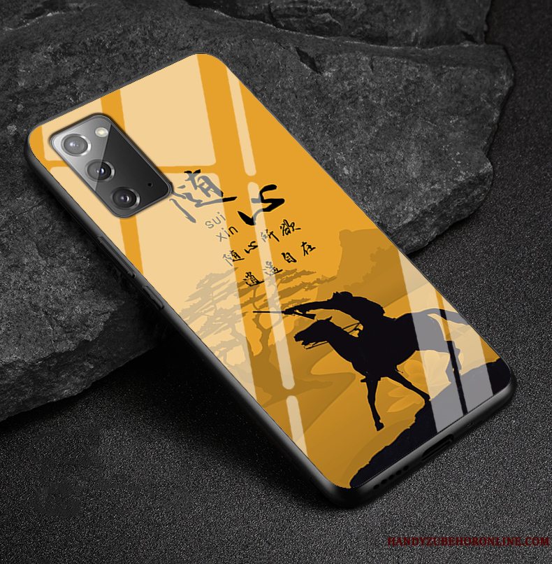 Etui Samsung Galaxy Note20 Silikone Trend Af Personlighed, Cover Samsung Galaxy Note20 Tasker Spejl Kunst