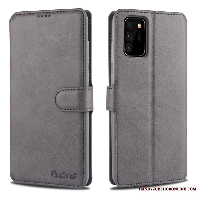 Etui Samsung Galaxy Note20 Ultra Læder Ny Magnetisk Spænde, Cover Samsung Galaxy Note20 Ultra Beskyttelse Telefonanti-fald